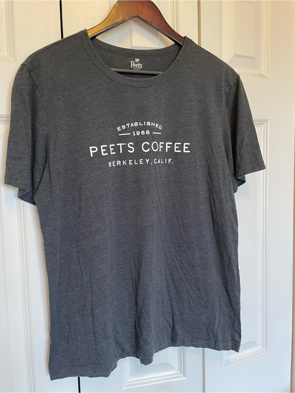 Pete’s Coffee Charcoal Logo Tee